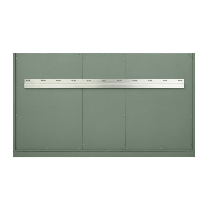 Chicago 48" Single Vanity, Smokey Celadon, w/ 3 CM Ethereal Noctis Silestone® Top w/FreePower Wireless Charger