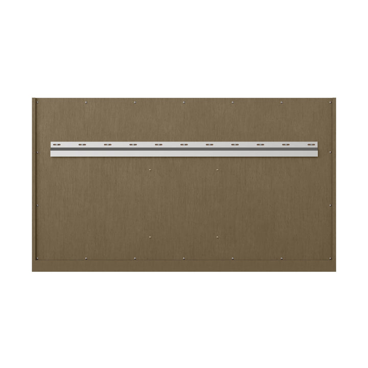 Chicago 48" Single Vanity, Walnut Whisper, w/ 3 CM Victorian Silver Silestone® Top