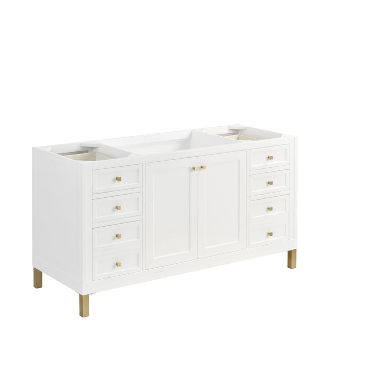Chicago 60" Single Vanity, Glossy White