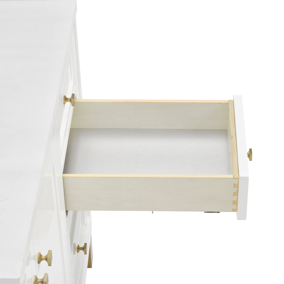 Chicago 60" Single Vanity, Glossy White, w/ 3 CM Eternal Jasmine Pearl Silestone Top w/ FreePower Wireless Charger