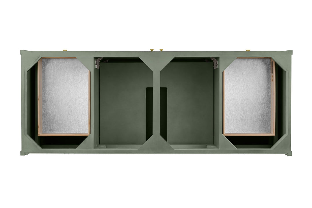 Chicago 60" Single Vanity, Smokey Celadon, w/ 3 CM Ethereal Noctis Silestone® Top