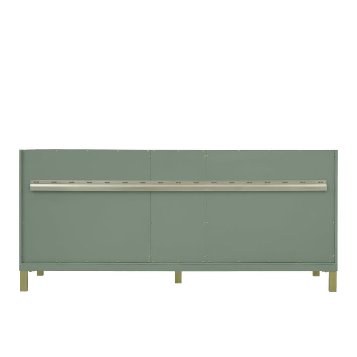 Chicago 72" Double Vanity, Smokey Celadon, w/ 3 CM Charcoal Soapstone Silestone® Top