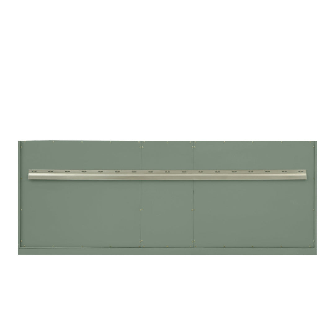 Chicago 72" Double Vanity, Smokey Celadon, w/ 3 CM Eternal Jasmine Pearl Silestone® Top