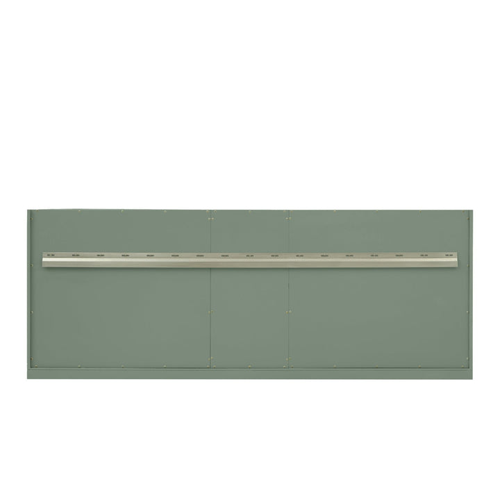 Chicago 72" Double Vanity, Smokey Celadon, w/ 3 CM Ethereal Noctis Silestone® Top