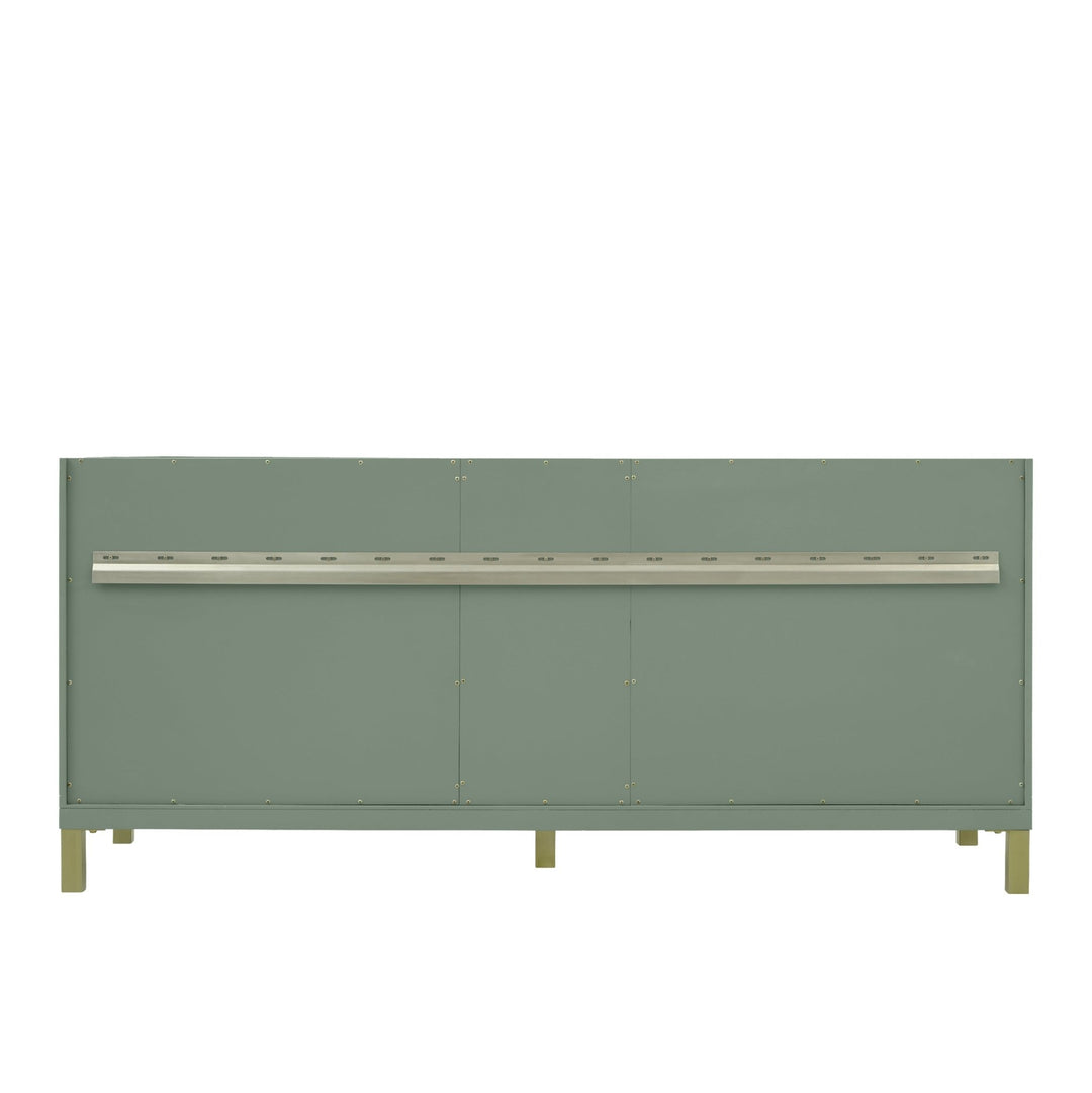 Chicago 72" Double Vanity, Smokey Celadon, w/ 3 CM Victorian Silver Silestone® Top