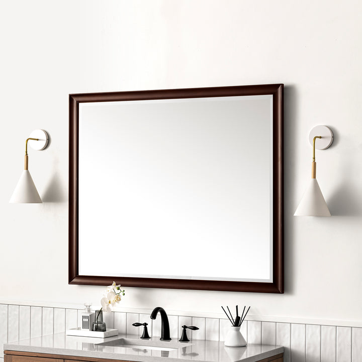 Glenbrooke 48" Mirror, Burnished Mahogany