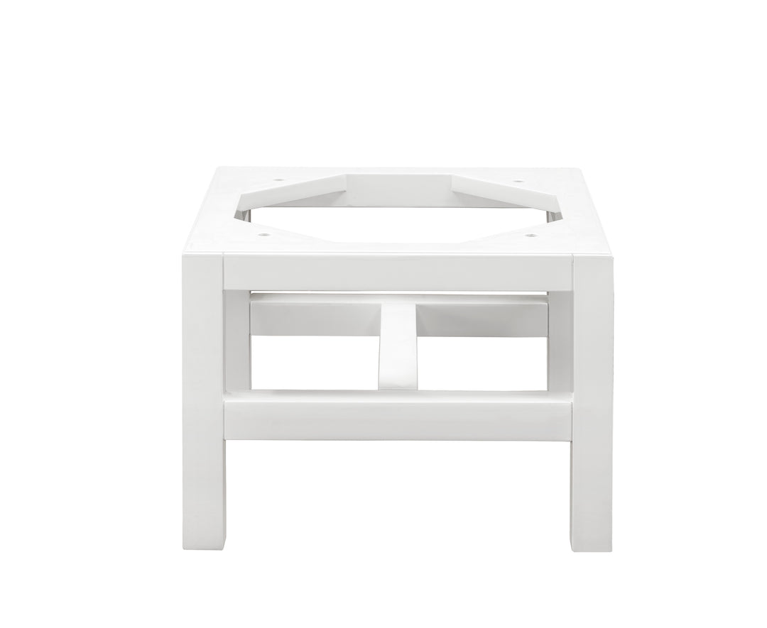 Addison 15"  Wooden Stand for Grand Tower Hutch, Glossy White