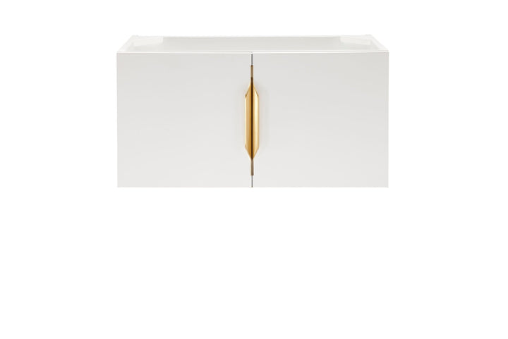 Columbia 31.5" Single Vanity Cabinet, Glossy White