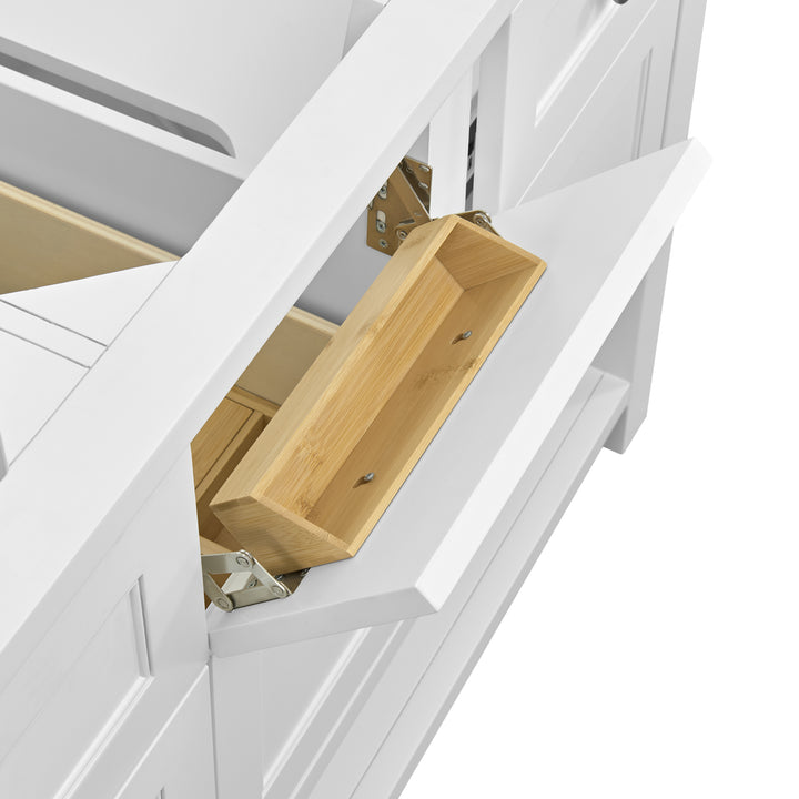 Breckenridge 60" Double Vanity, Bright White