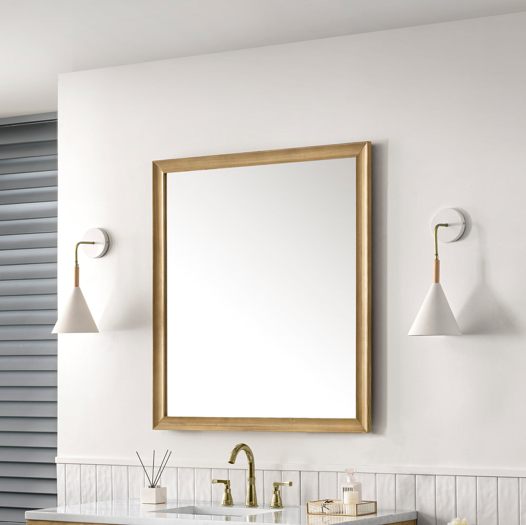 Glenbrooke 36" Mirror, Light Natural Oak