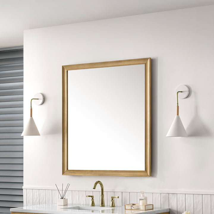 Glenbrooke 36" Mirror, Light Natural Oak