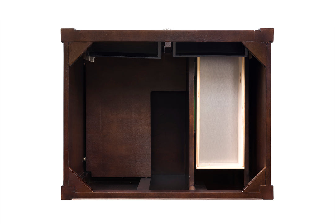 Brittany 30" Single Vanity Cabinet, Burnished Mahogany