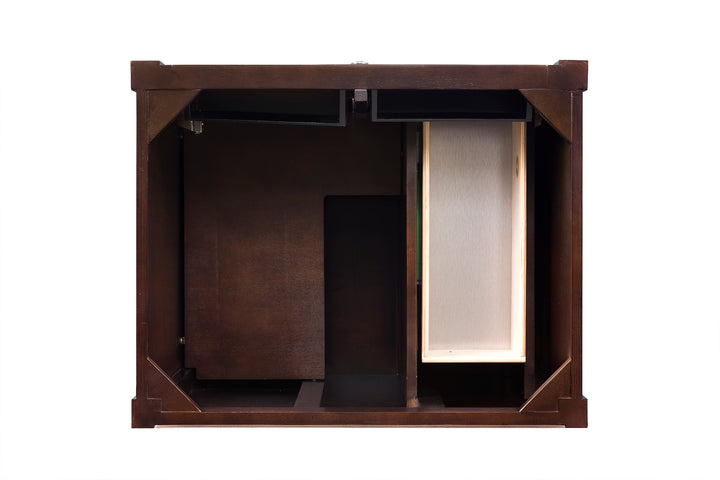 Brittany 30" Single Vanity Cabinet, Burnished Mahogany