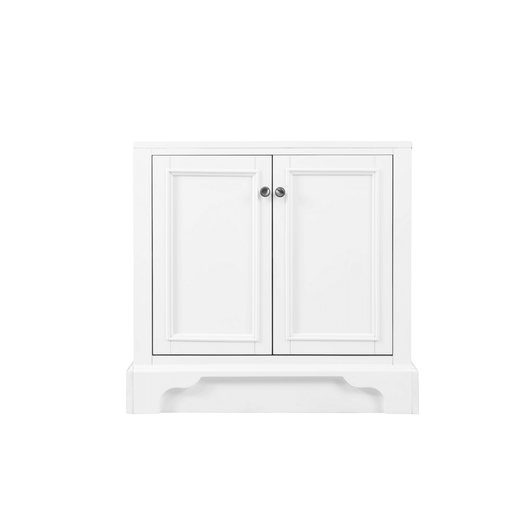 De Soto 30" Hutch Base for Double Tower Hutch, Bright White