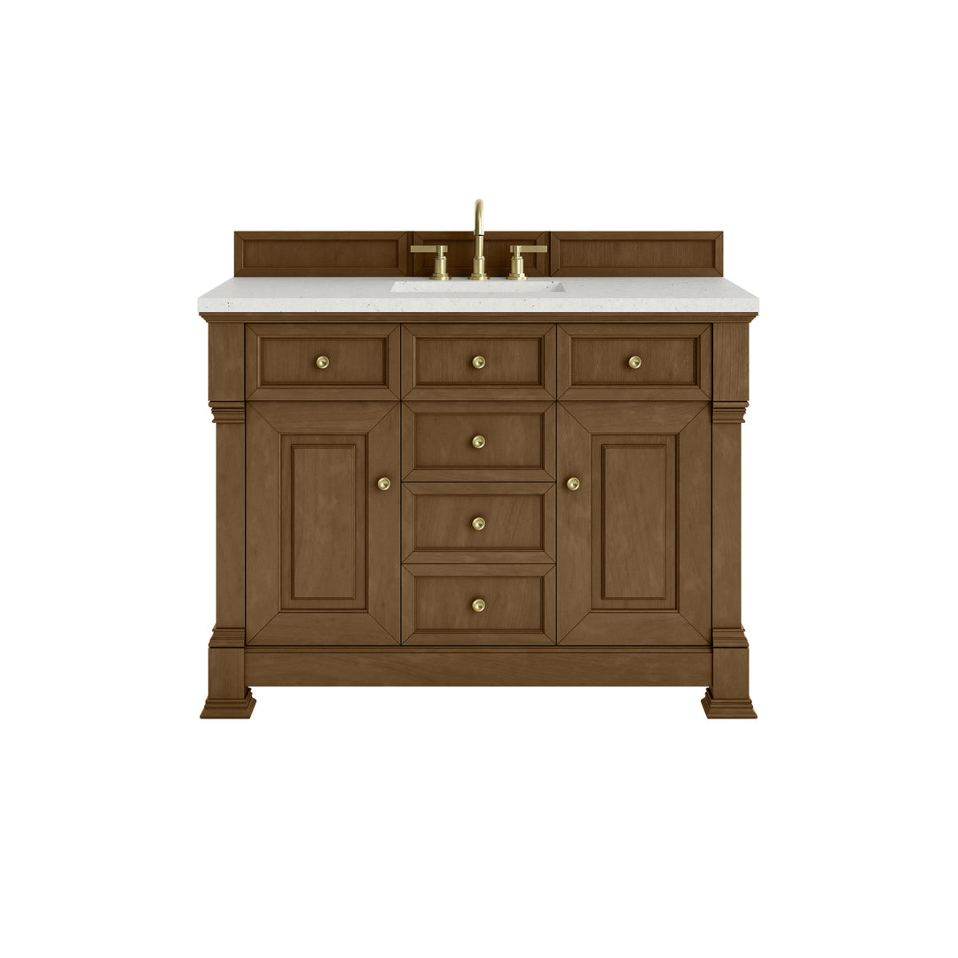 Brookfield 48" Single Vanity, Honey Oak w/ 3 CM Lime Delight Silestone® Top