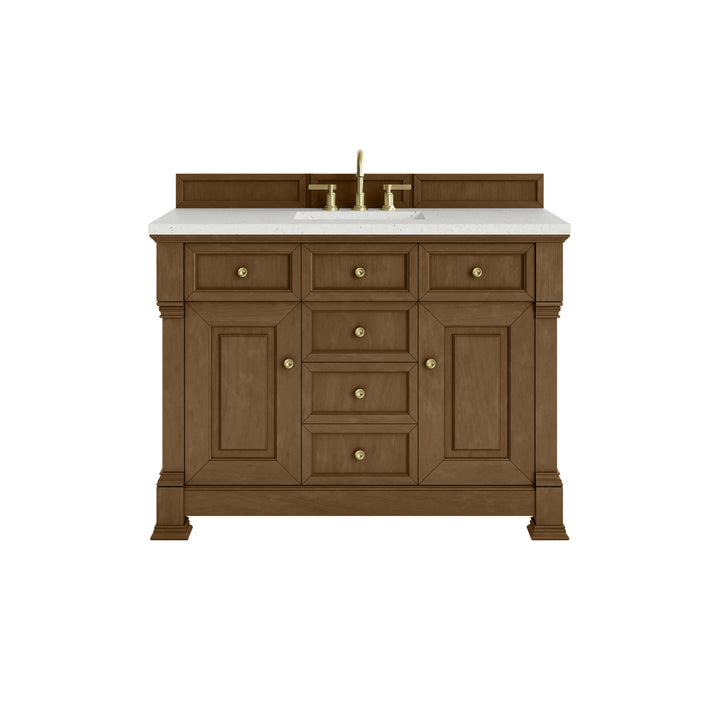 Brookfield 48" Single Vanity, Honey Oak w/ 3 CM Lime Delight Silestone® Top