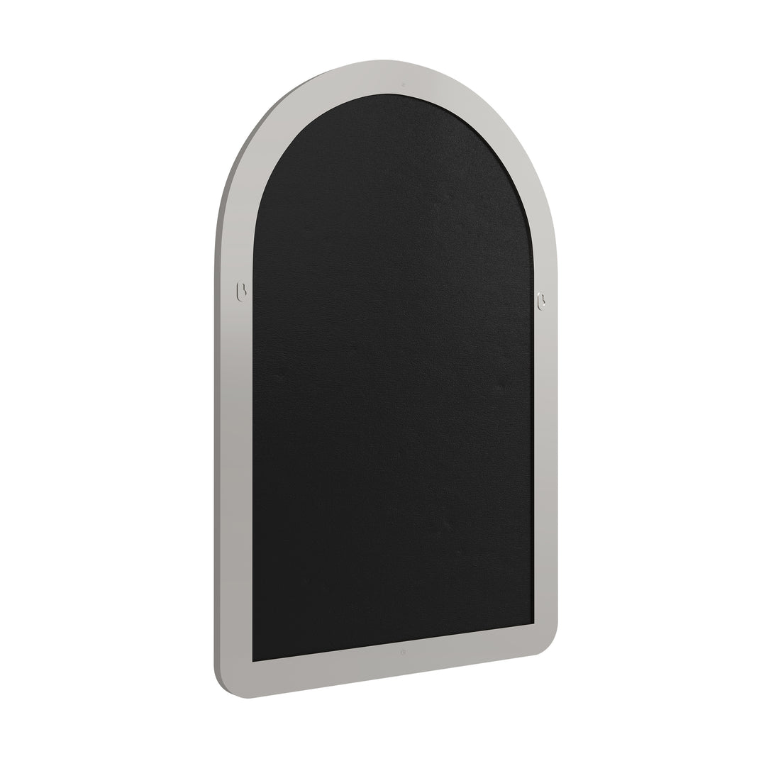 Rohe 24" Arched Mirror, Satin Nickel