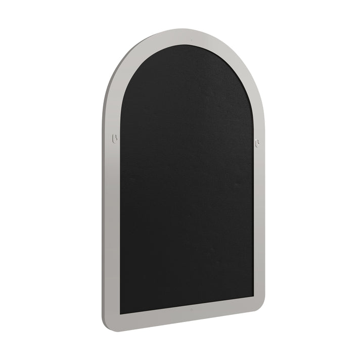 Rohe 24" Arched Mirror, Satin Nickel