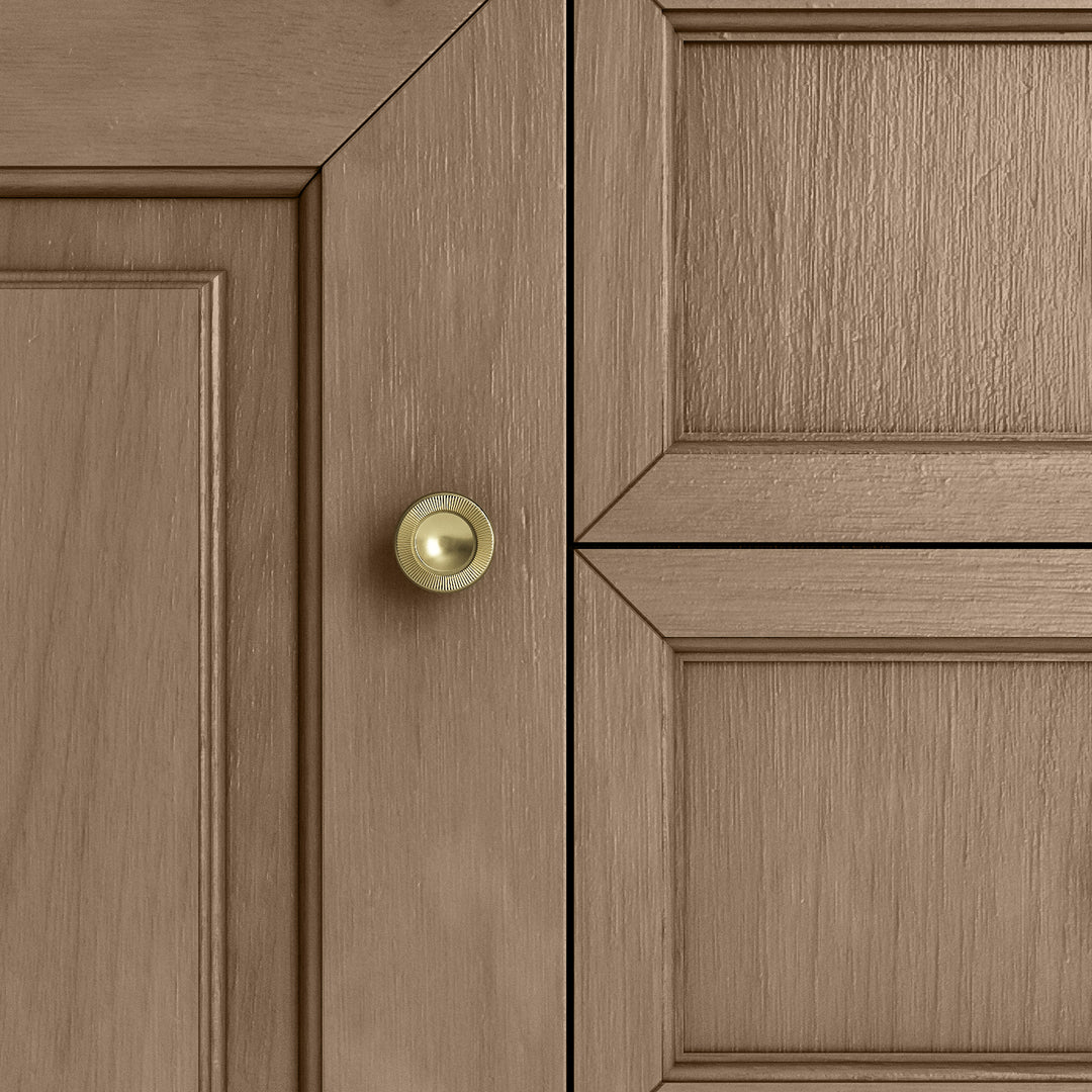 Brookfield 36" Single Vanity, Pecan w/ Single Hole 3CM White Zeus Silestone® Top & Backsplash