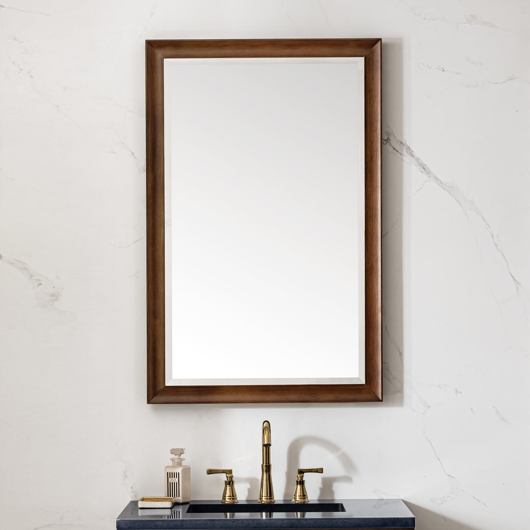 Glenbrooke 26" Mirror, Mid-Century Walnut