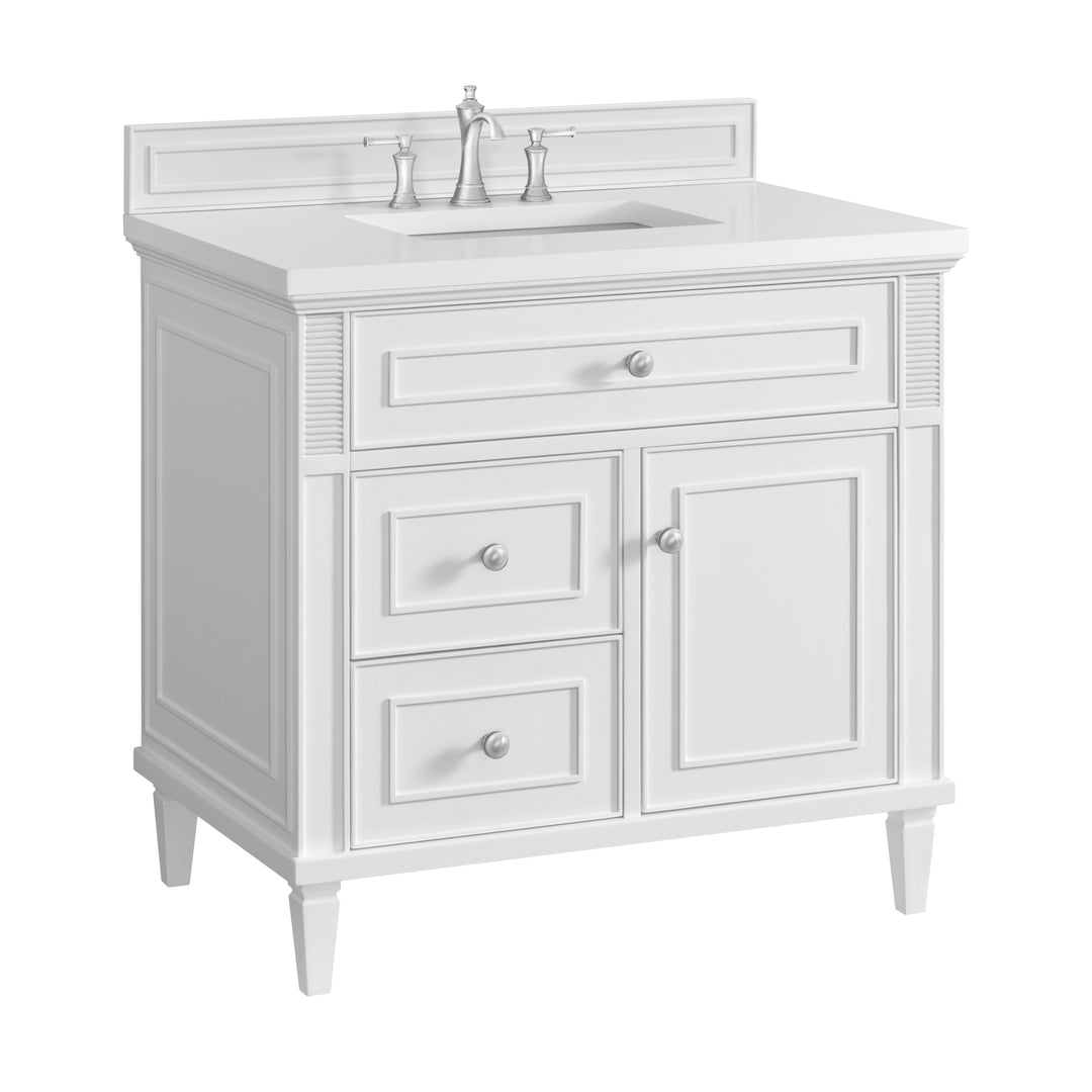 Lorelai 36" Single Vanity, Bright White