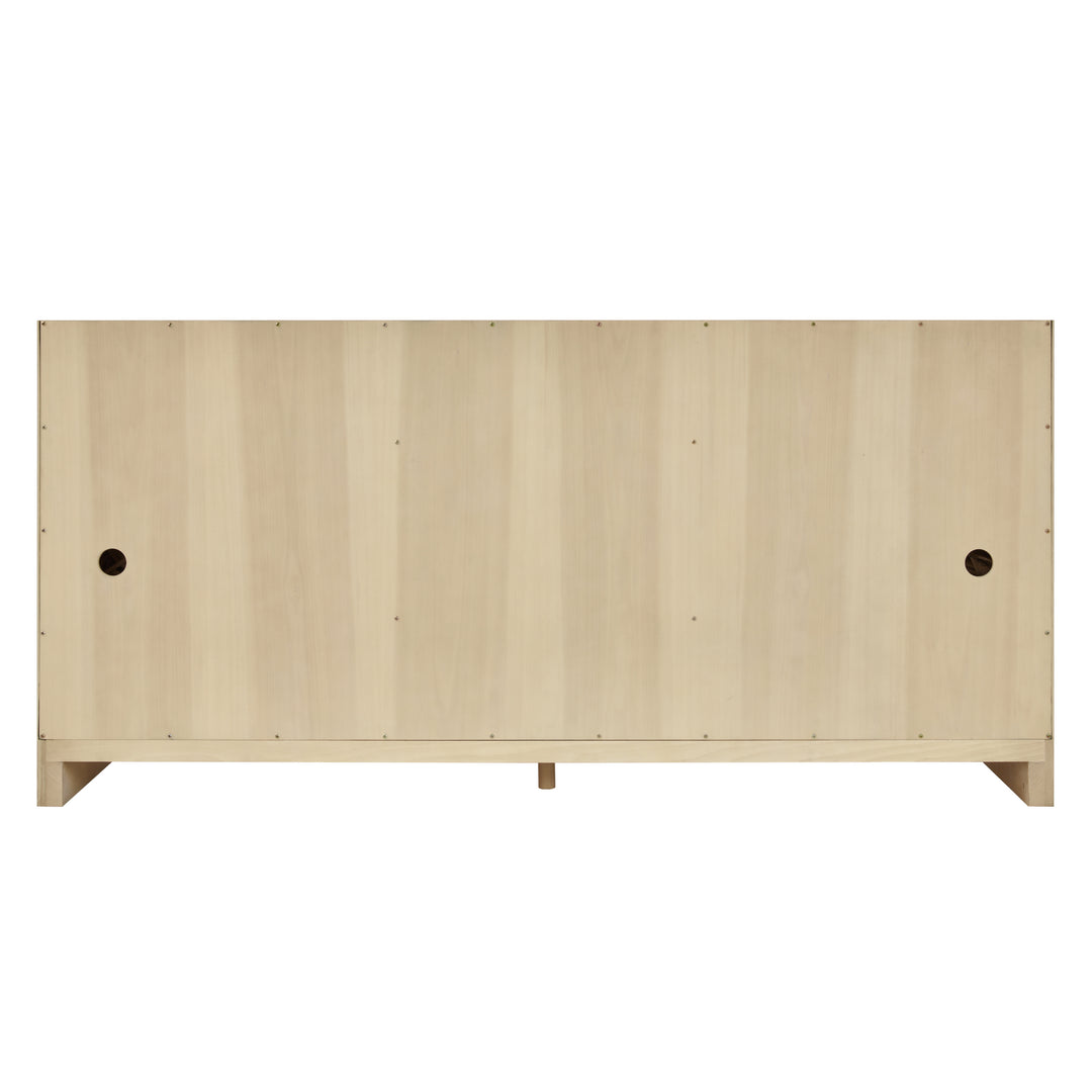 Gracyn 72" Double Vanity, Coastal Driftwood, w/ 3 CM White Zeus Quartz Top