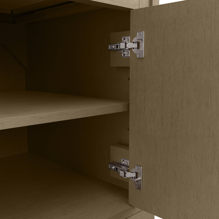 Chicago 48" Single Vanity, Walnut Whisper, w/ 3 CM Parisien Bleu Silestone® Top w/FreePower Wireless Charger