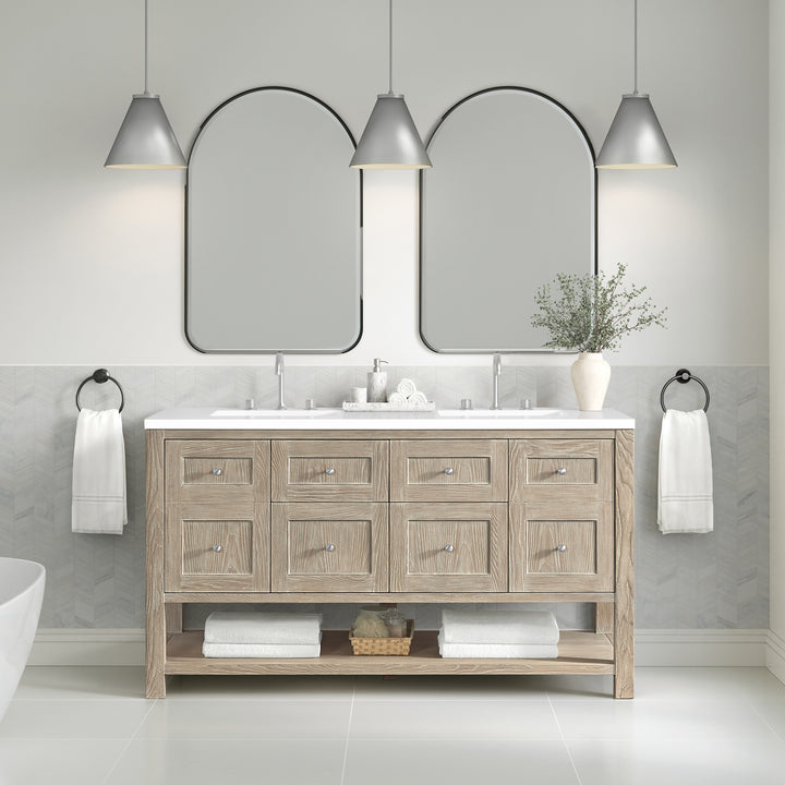 Rohe 24" Arched Mirror, Matte Black