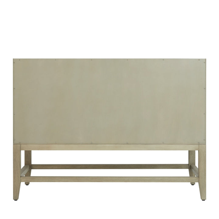Emmeline 48" Single Vanity, Pebble Oak w/ 3 CM Charcoal Soapstone Silestone Top