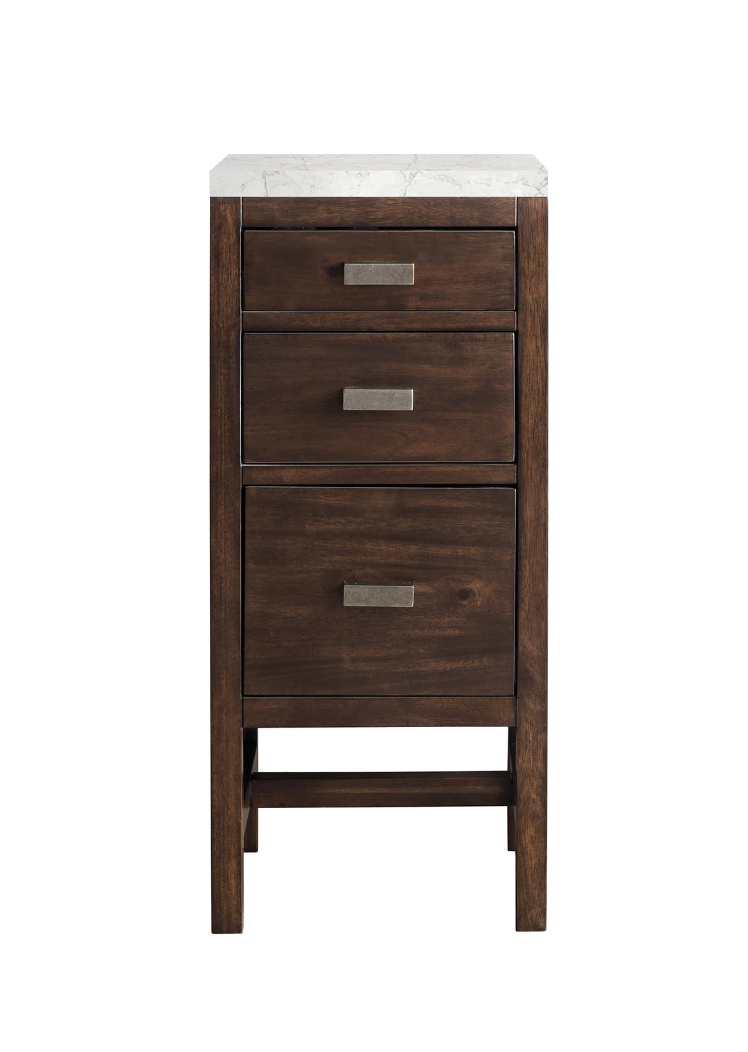 Addison 15" Base Cabinet, Mid-Century Acacia w/ 3 CM Eternal Jasmine Pearl Silestone Top