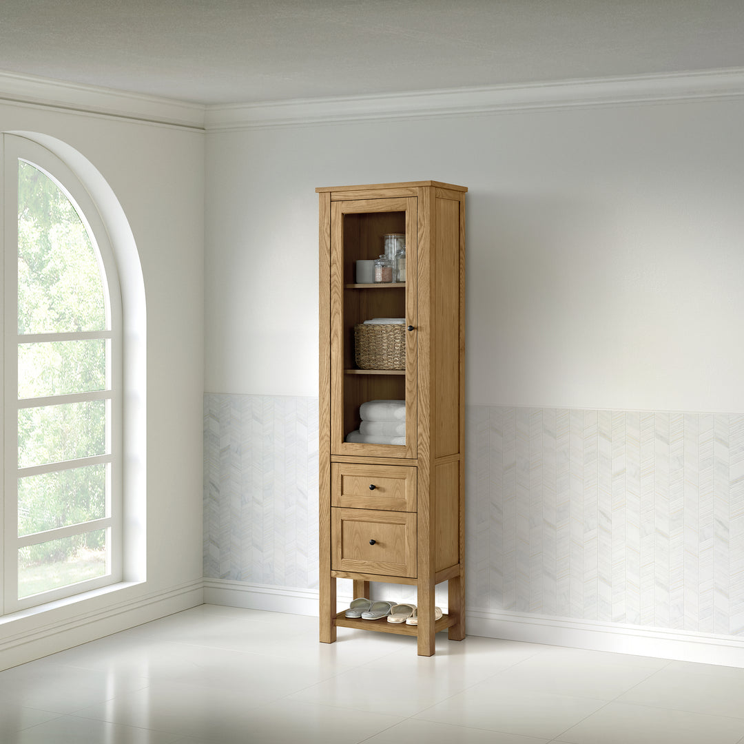 Breckenridge Linen Cabinet, Light Natural Oak