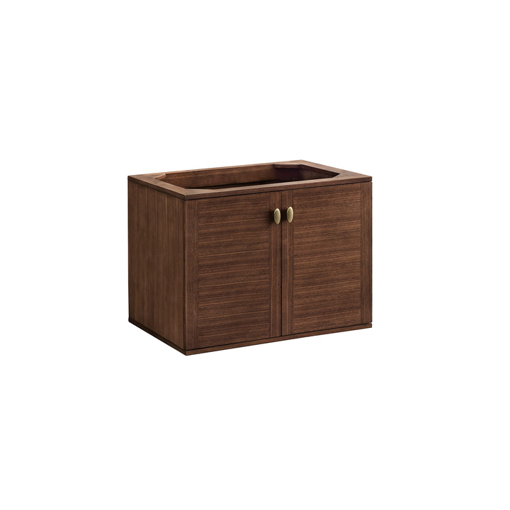 Amberly 30" Single Vanity Cabinet, Mid-Century Walnut