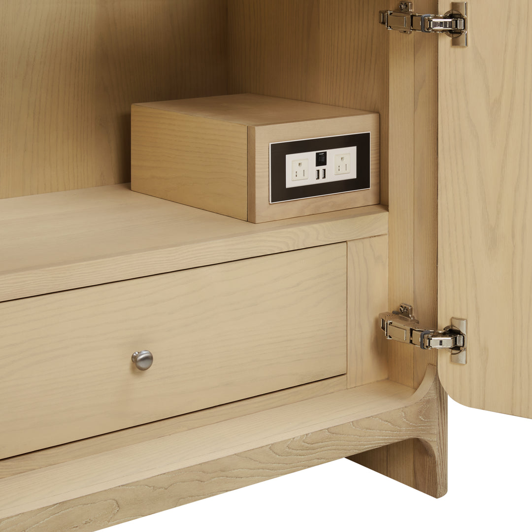 Gracyn 36" Single Vanity, Coastal Driftwood, w/ 3 CM White Zeus Quartz Widespread Top