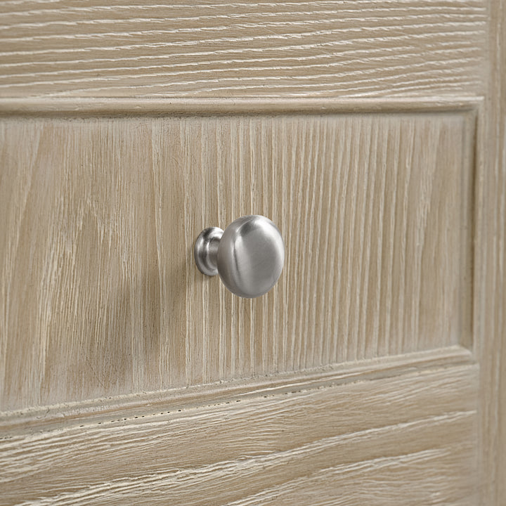 Breckenridge 60" Double Vanity, Whitewashed Oak, w/ 3 CM Victorian Silver Quartz Top w/FreePower Wireless Charger