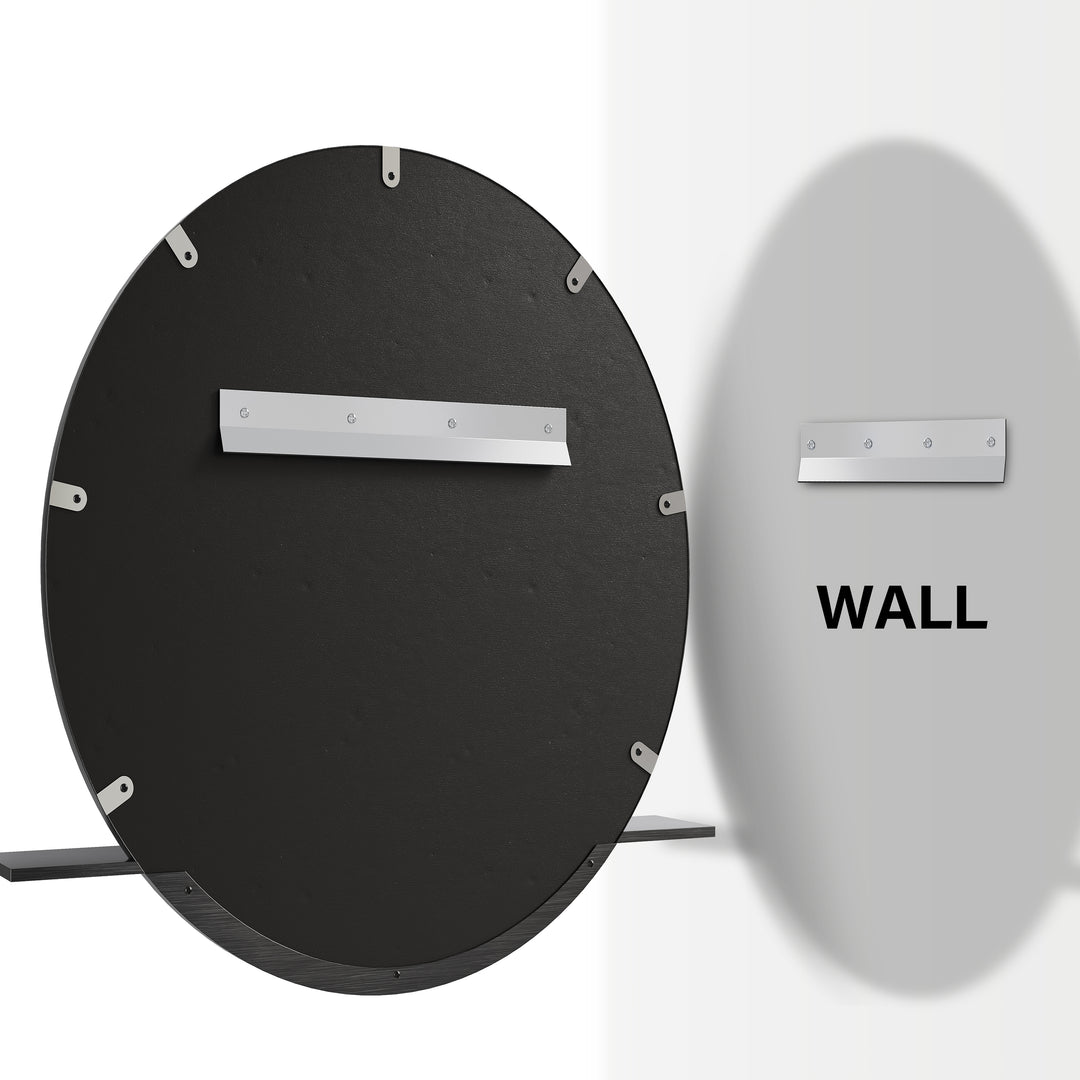 Platform 24" Mirror, Modern Iron