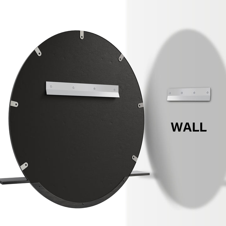 Platform 24" Mirror, Modern Iron