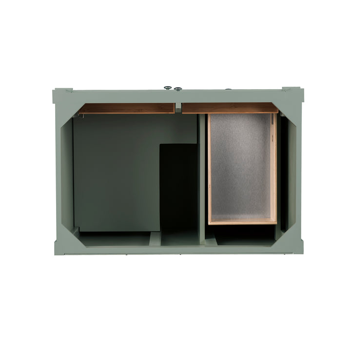 Brittany 36" Single Vanity Cabinet, Smokey Celadon