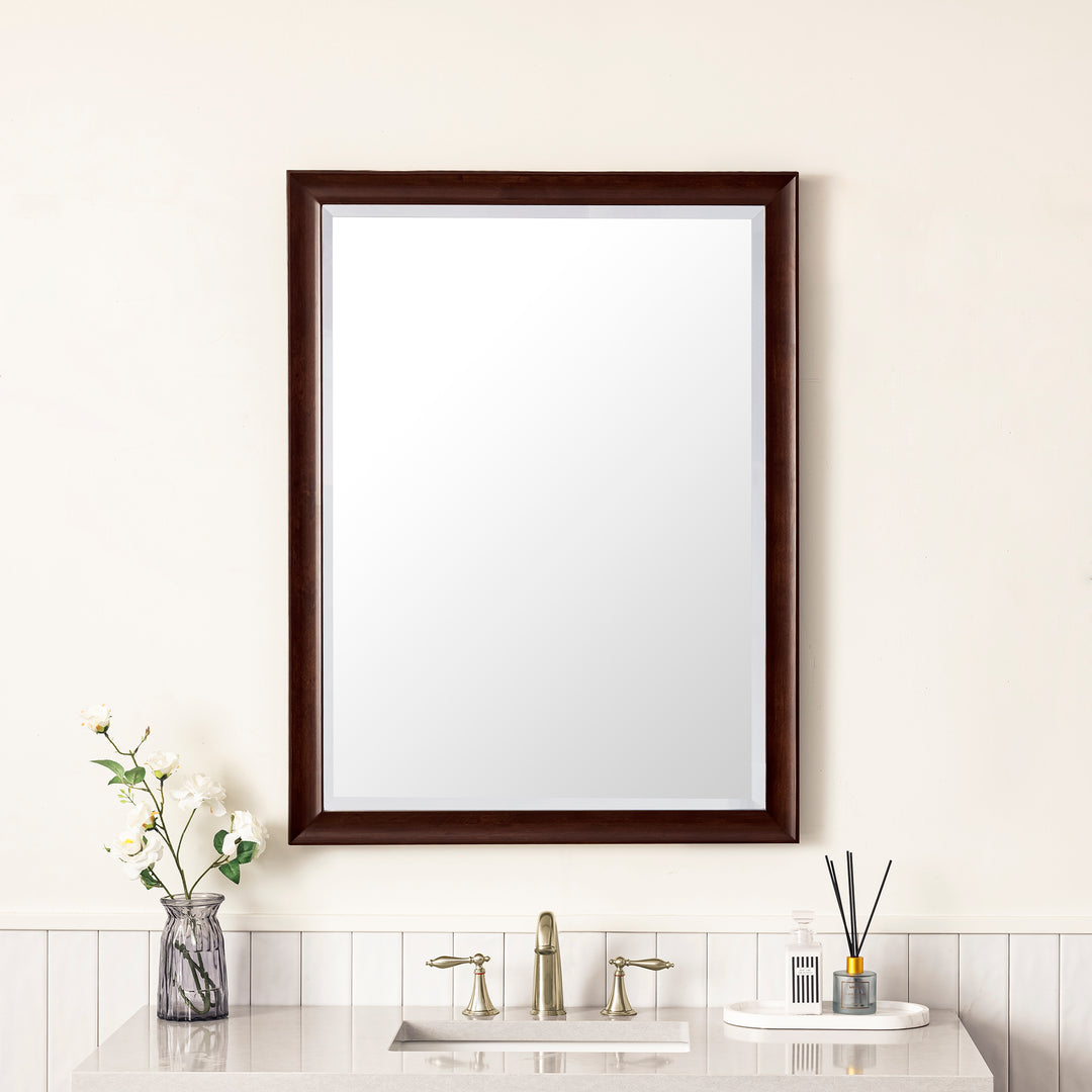 Glenbrooke 30" Mirror, Burnished Mahogany