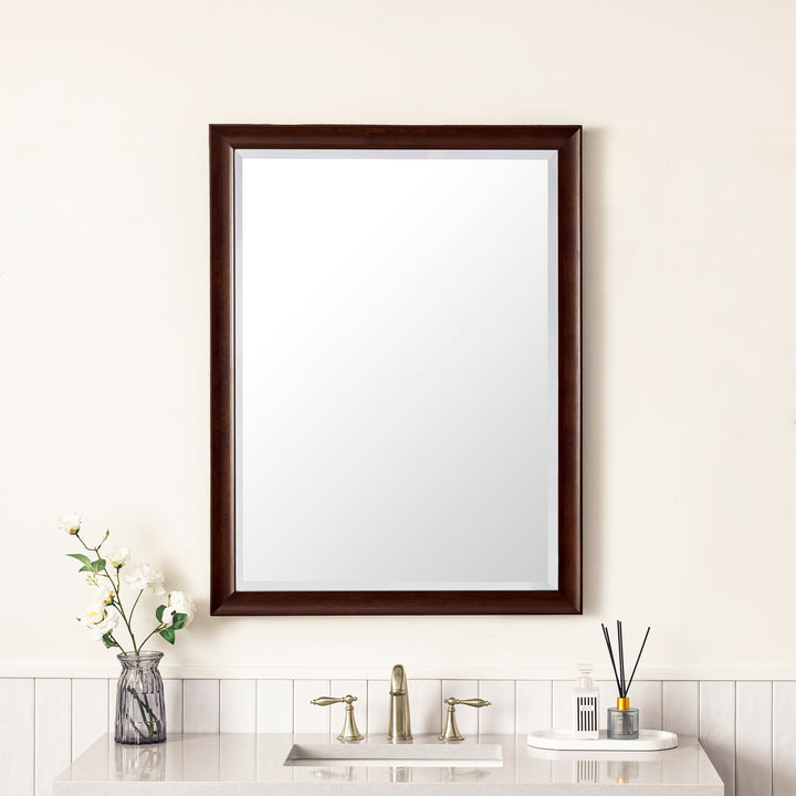 Glenbrooke 30" Mirror, Burnished Mahogany