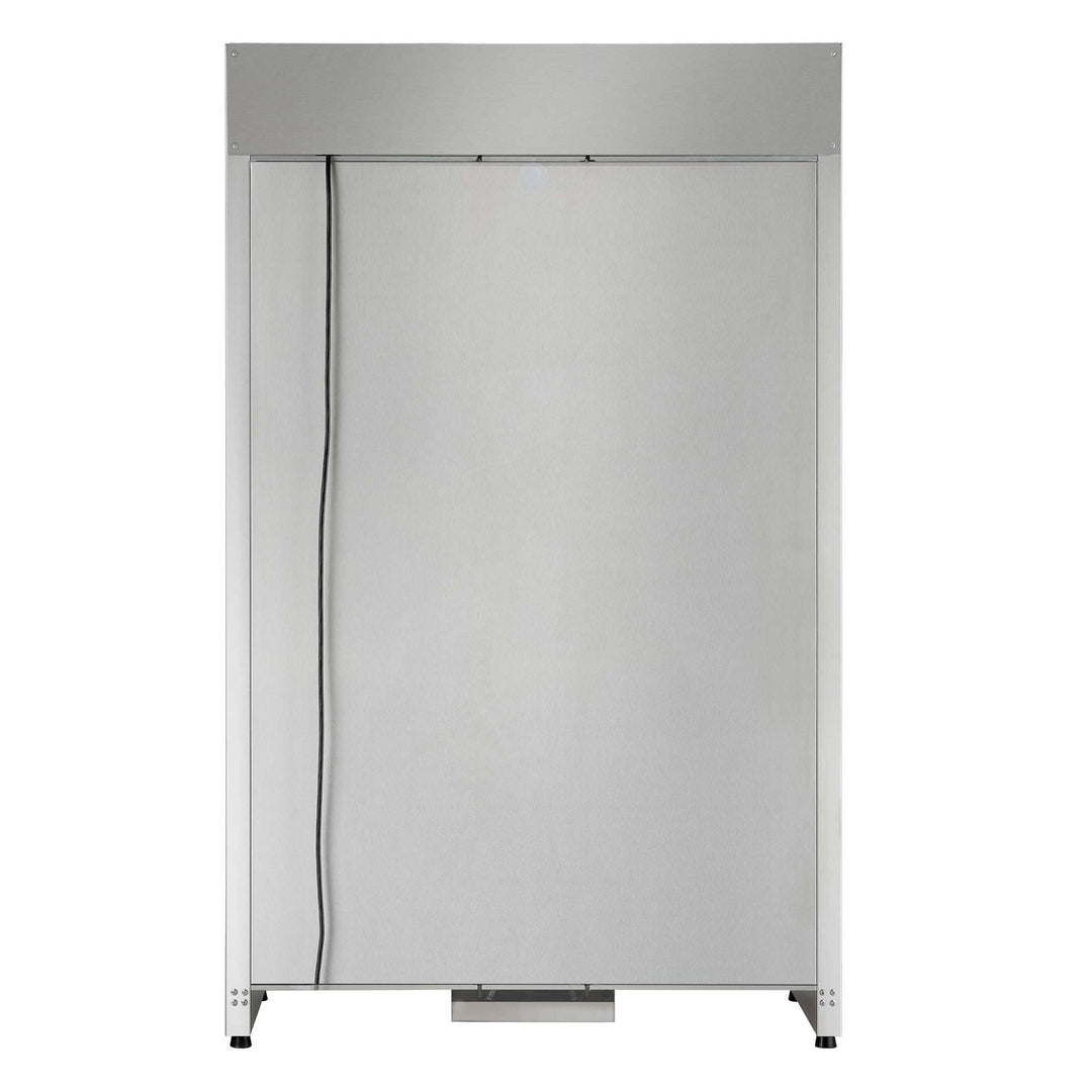 FORNO Abruzzo 48-Inch Dual Zones Wine Cellar, 102 Bottles, 24 cu. ft., Green Acrylic Holders & Black Shelves