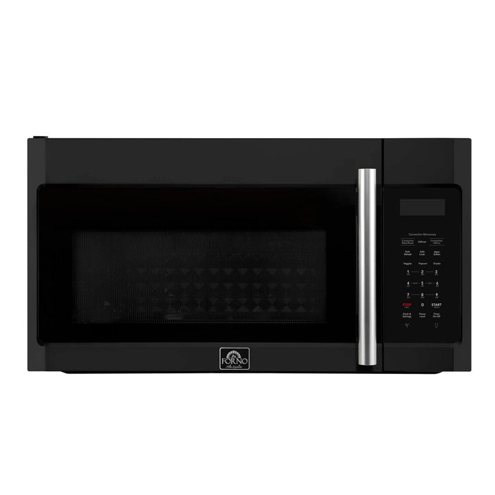 Forno Fornace 30-Inch Over the Range Convection Microwave, Black – 1.5 cu.ft, 300 CFM Vent, Touch Control, LED Light