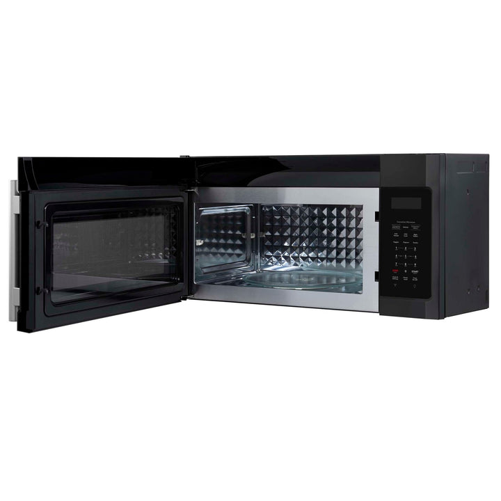 Forno Fornace 30-Inch Over the Range Convection Microwave, Black – 1.5 cu.ft, 300 CFM Vent, Touch Control, LED Light