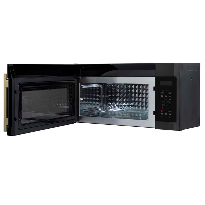 Forno Fornace 30-Inch Over the Range Convection Microwave, Black – 1.5 cu.ft, 300 CFM Vent, Touch Control, LED Light