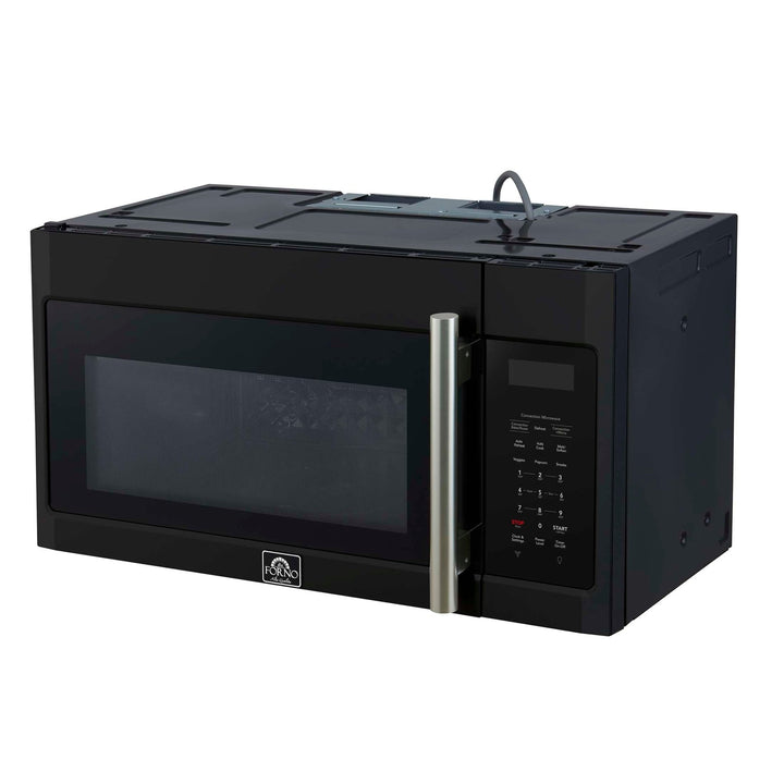 Forno Fornace 30-Inch Over the Range Convection Microwave, Black – 1.5 cu.ft, 300 CFM Vent, Touch Control, LED Light