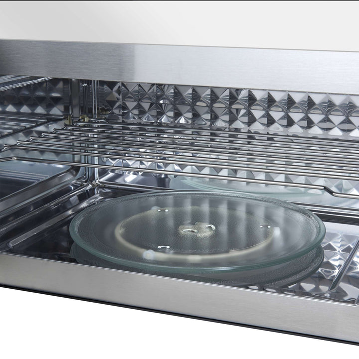 Forno Fornace 30-Inch Over the Range Convection Microwave, White – 1.5 cu.ft, 300 CFM Vent, Touch Control, LED Light