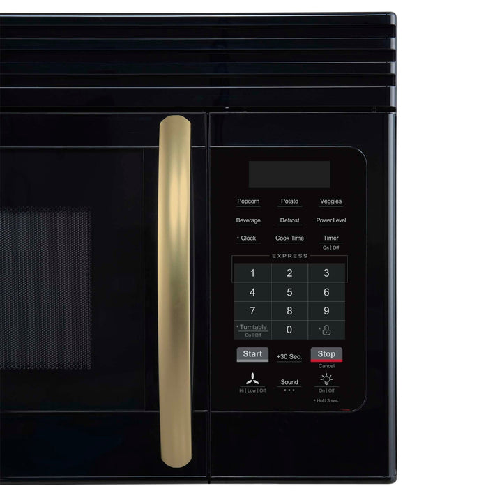 Forno Scalo 30-Inch Over the Range Microwave, Black – 1.6 cu.ft, 300 CFM Vent, Touch Control, LED Light