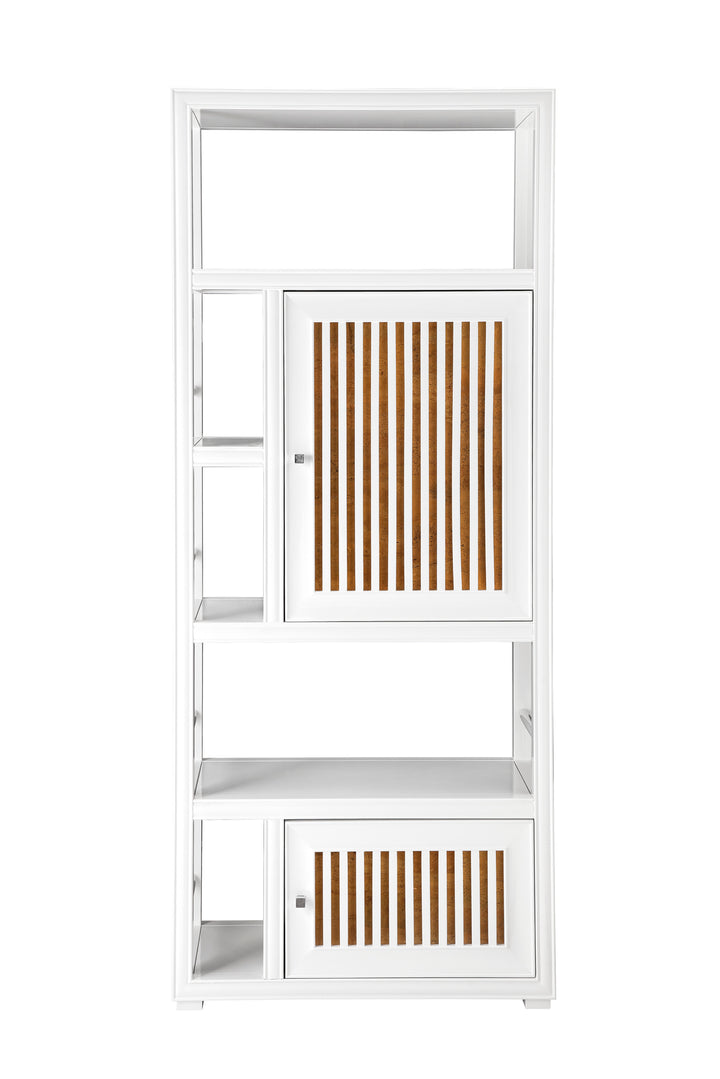 Athens 30" Double-Sided Linen Cabinet, Glossy White