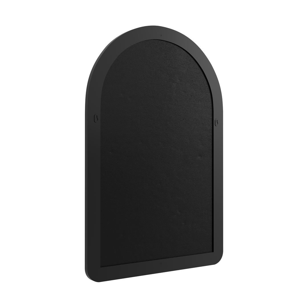 Rohe 24" Arched Mirror, Matte Black