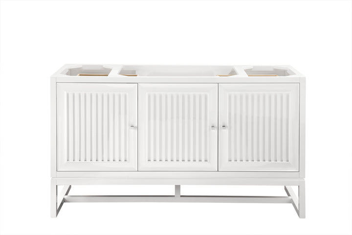 Athens 60" Single Vanity Cabinet, Glossy White