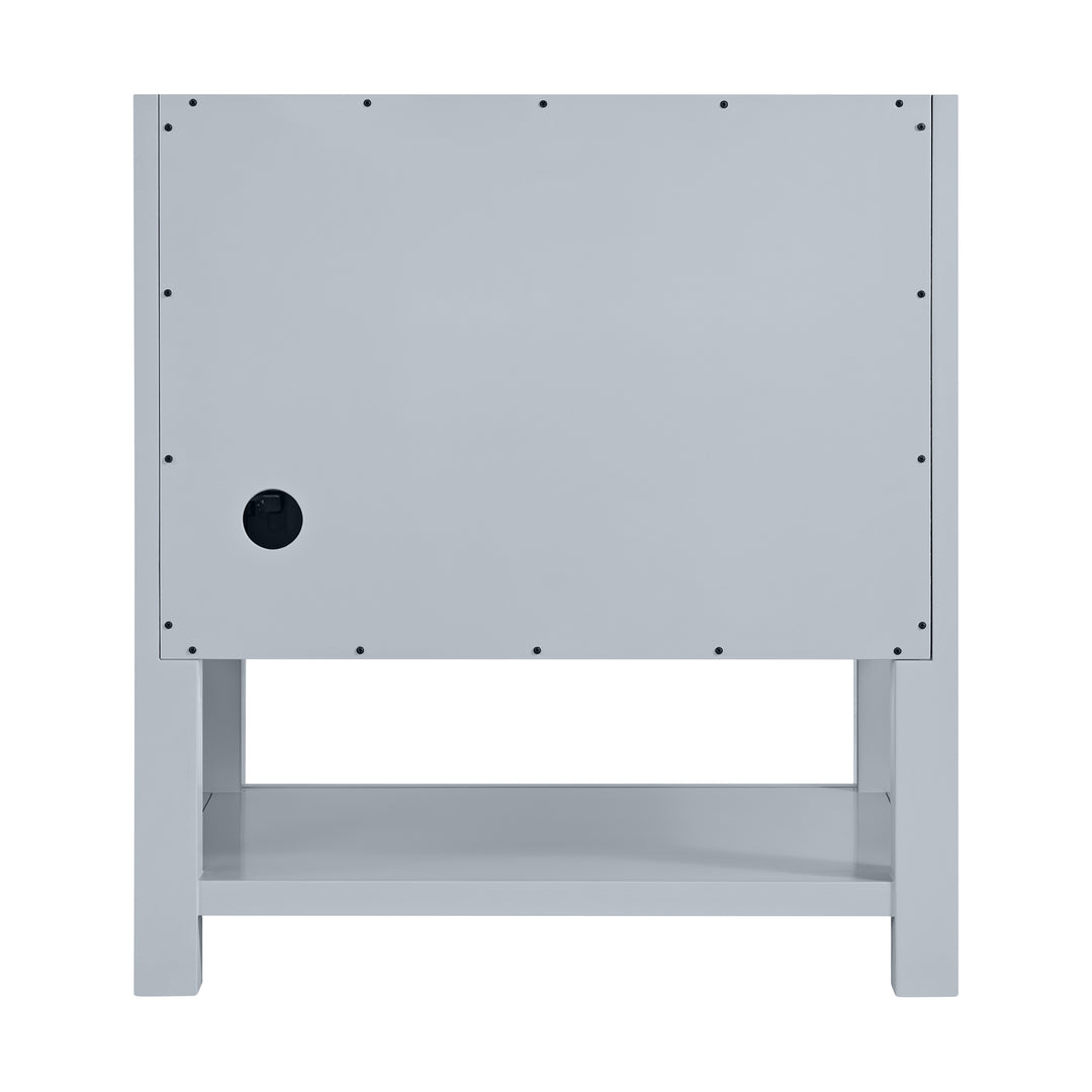 Breckenridge 30" Single Vanity, Serenity Blue, w/ 3 CM Carrara Marble Top